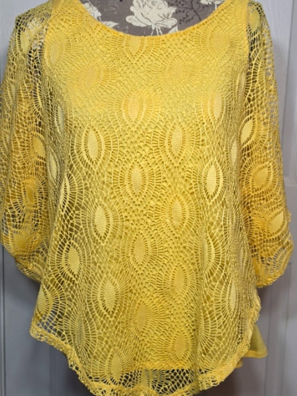 Yellow Lace Women's Shirt